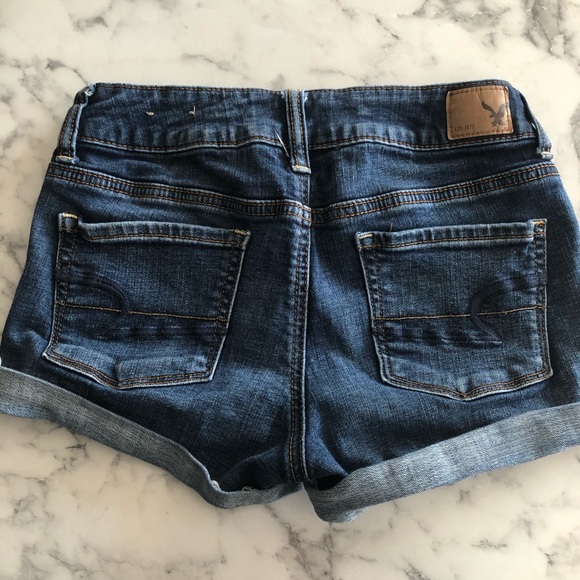 American Eagle Outfitters - Jean Shorts Size 0 - Picture 2 of 4
